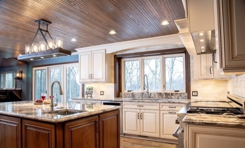 A Wonderful Wood Warm-Up Kitchen near South Lyon Michigan